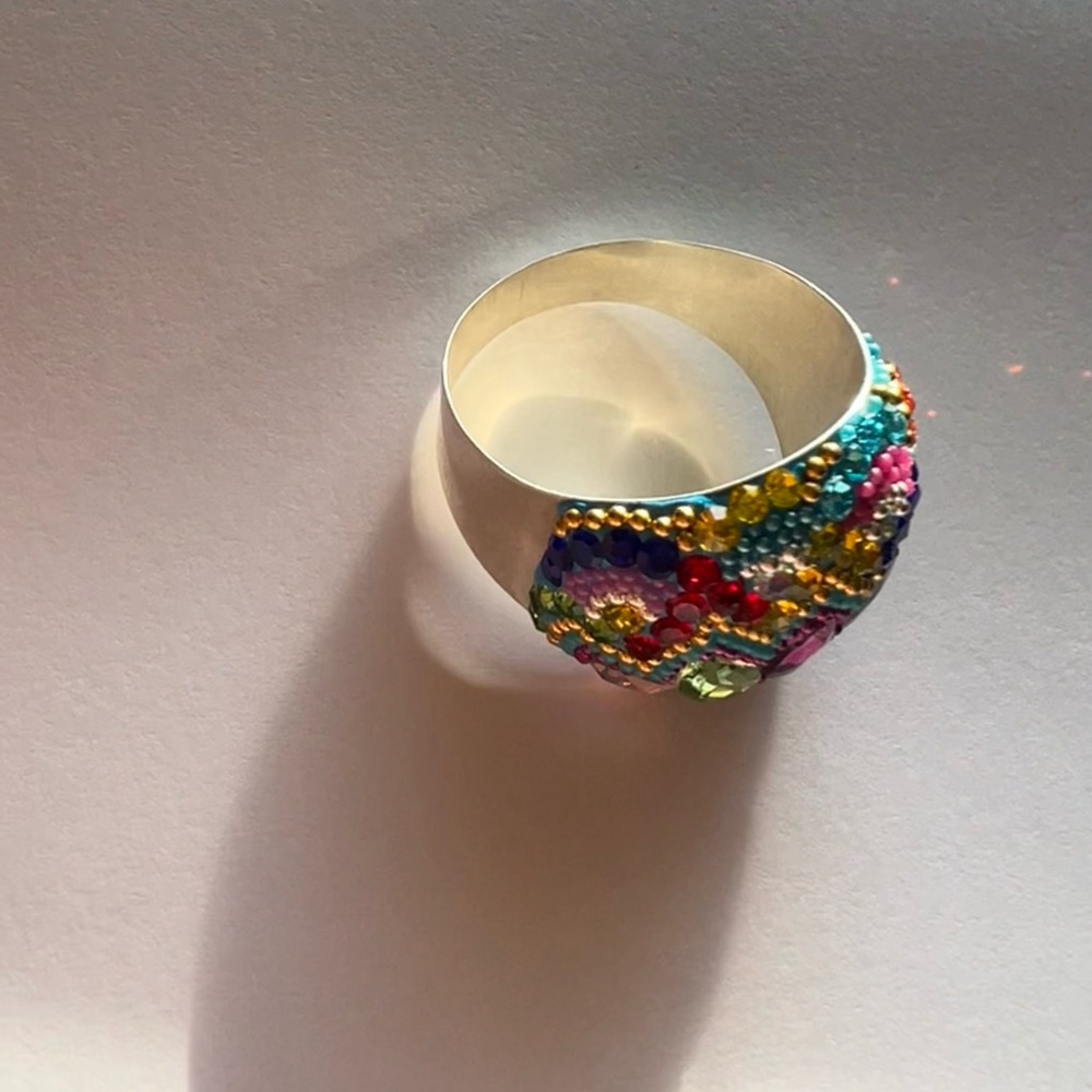 Vibrant Multicolor Gemstone Ring - image 2